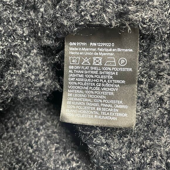 H&M Divided Black Boucle Teddy Bear High Neck Pullover - N0479 - Picture 6 of 7